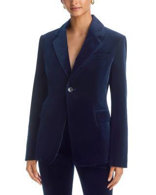 Elza Cotton Blend Notch Collar Jacket