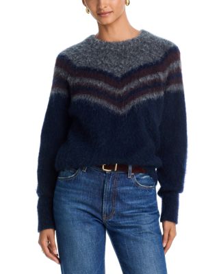 Sarah Wool Blend Chevron Sweater