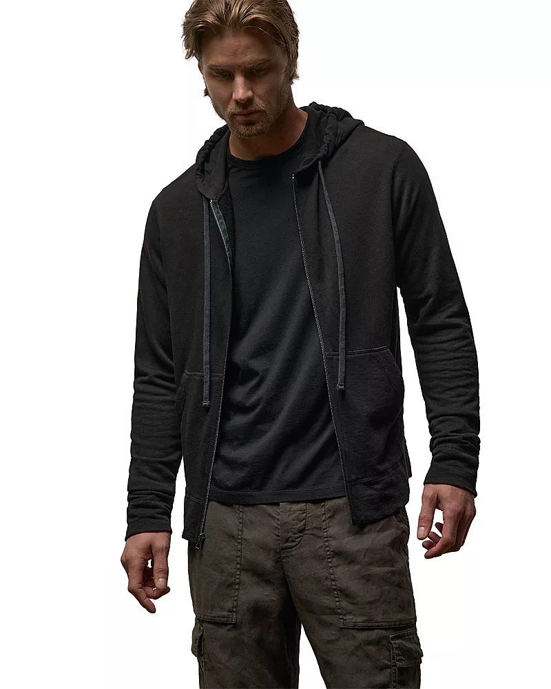 James Perse Vintage French Zip Up Hoodie