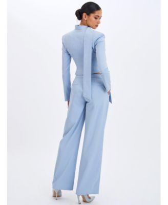  Renley Pinstripe Peplum Blazer