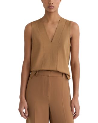 REISS V Neck Shell Top | Bloomingdale's Women