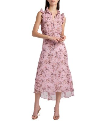 Sasha High-low Dress in Floral Georgette