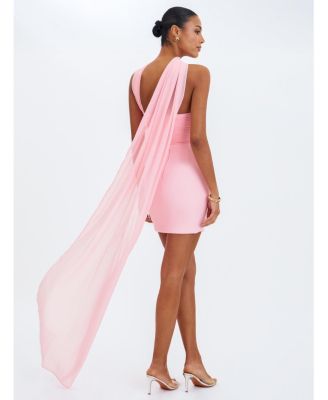  Olivia Strapless Crossover Mini Dress