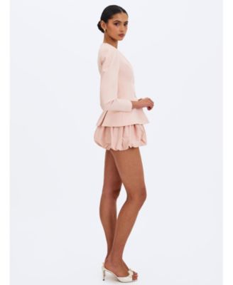  Savina Taffeta Bubble Shorts