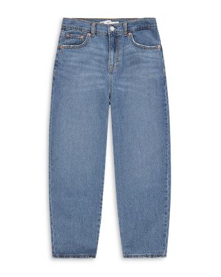 Girls' Baggy Barrel Jeans - Big Kid