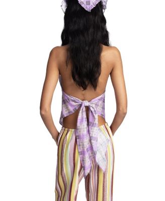  Plaid Blossom Top Apron