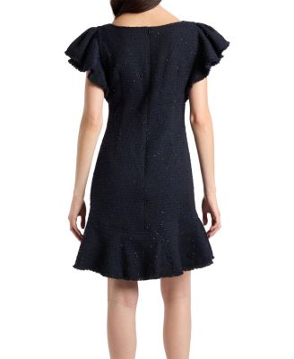 Deste Sheath Dress in Luxury Tonal Tweed