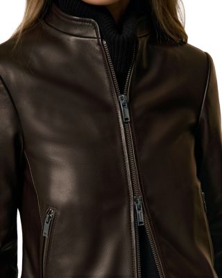Petites Allie Leather Jacket