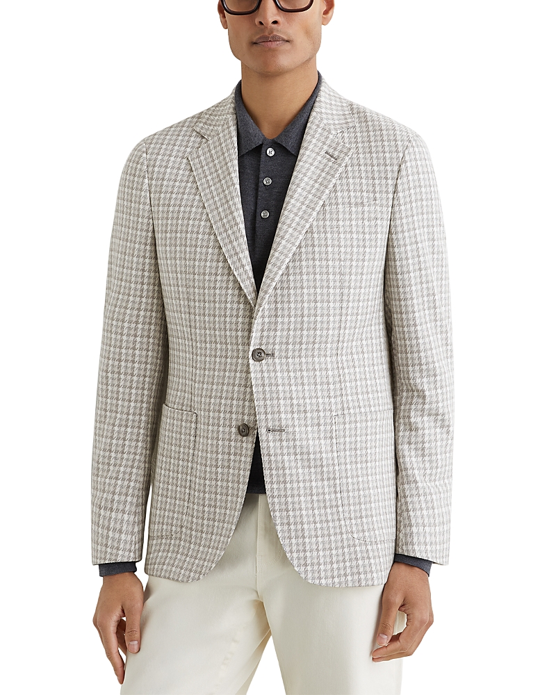 Reiss Canty Tailored Fit Houndstooth Blazer