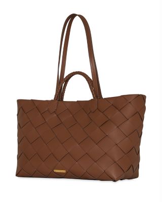 Rebecca Minkoff Frankie Large Woven Leather Tote Bag 