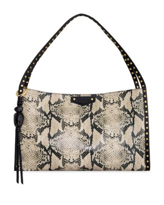 Rebecca Minkoff Dylan Medium Snake Embossed Leather Shoulder Bag