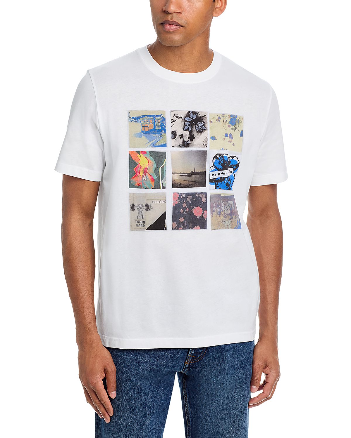 Ps Paul Smith Floral Landscape Graphic T-Shirt