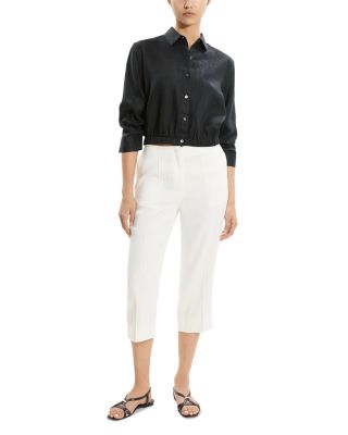 Fixed Sleeve Linen Top