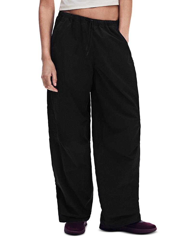 On Parachute Pants
