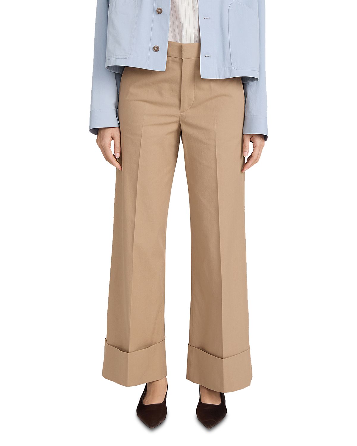 Frame The Cuffed Slim Palazzo Pants
