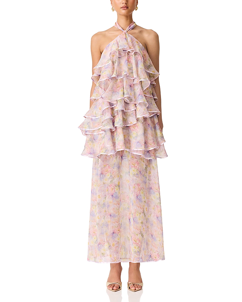 Elliatt Alindra Halter Neck Maxi Dress