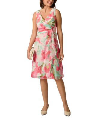 Draped Chiffon Dress