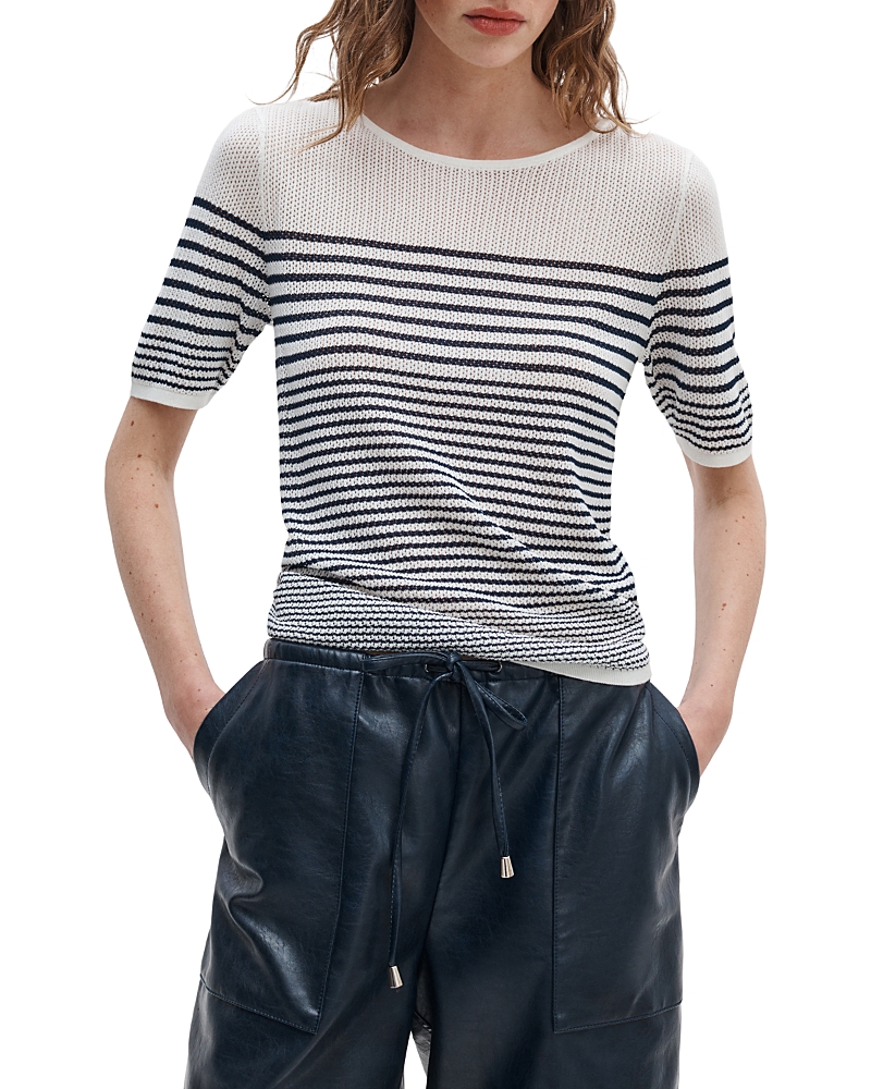 rag & bone Daisy Stripe Short Sleeve Sweater