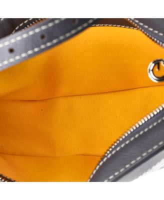   Hirondelle Shoulder Bag Coated Canvas and Leather