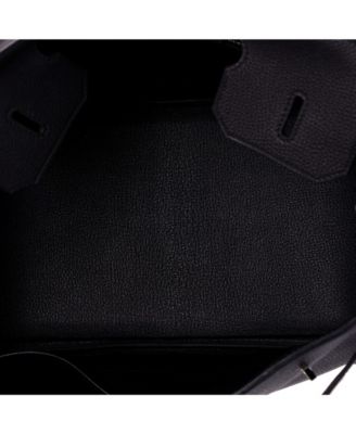 Birkin 35 Handbag Black Togo with Palladium Hardware