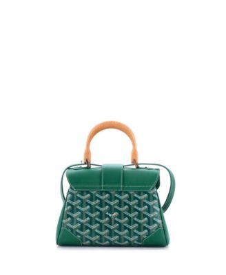  Mini Saigon Top Handle Bag Coated Canvas with Leather