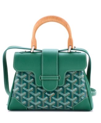  Mini Saigon Top Handle Bag Coated Canvas with Leather