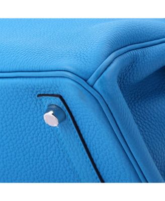 Birkin 30 Handbag Verso Togo with Palladium Hardware