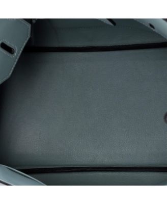 Birkin 30 Handbag Blue Swift with Palladium Hardware