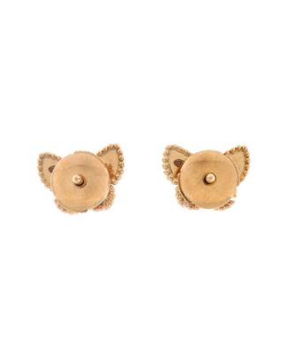  Sweet Alhambra Butterfly Stud Earrings 18K Gold and Mother of Pearl