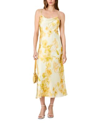 Oona Satin Sophi Cowl Neck Dress