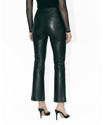 Rowan Recycled Leather Cropped Micro Flares