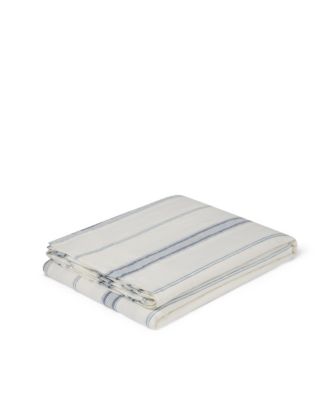  Farmhouse Stripe Linen Flat Sheet, Full
