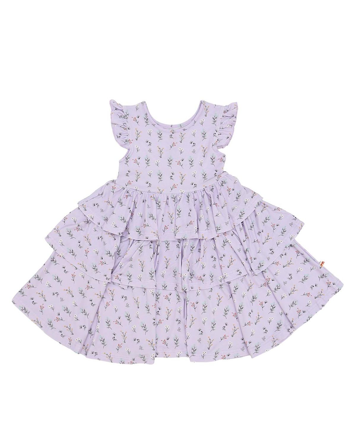 Petite Hailey Girls' Bamboo Ruffle Layered Dress - Little Kid, Big Kid