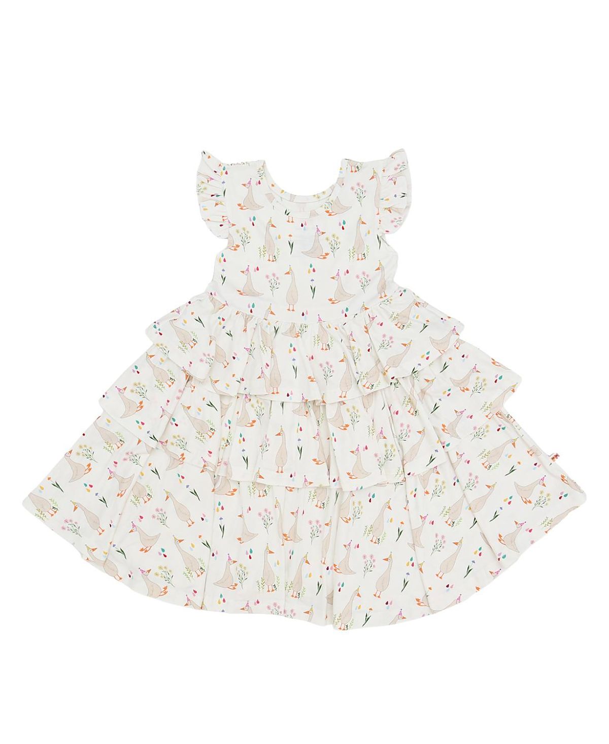 Petite Hailey Girls' Bamboo Ruffle Layered Dress - Little Kid, Big Kid
