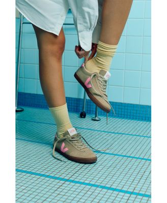 Women's Volley Suede Taupe Malibu Bark Sneakers