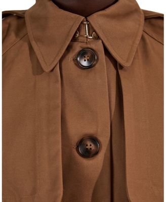 Cape Detail Trench Coat
