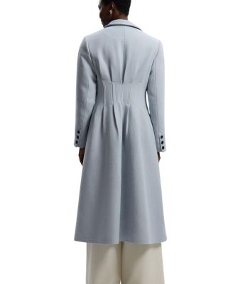 Petite Wool Corset Detail Maxi Coat