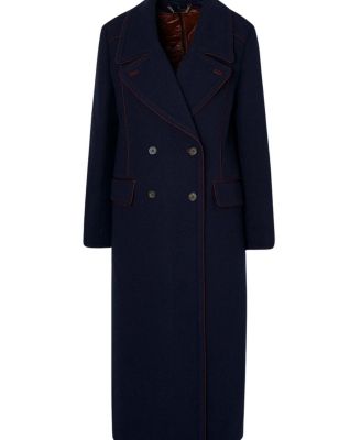 Tailored Padded Lined Midi Coat