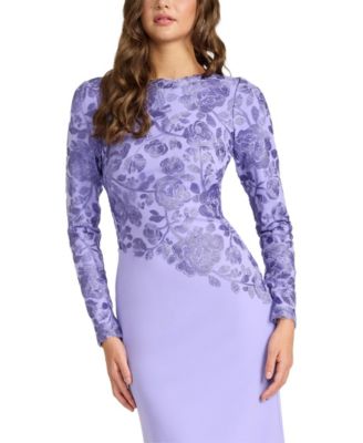  Kisha Embroidered Crepe Gown