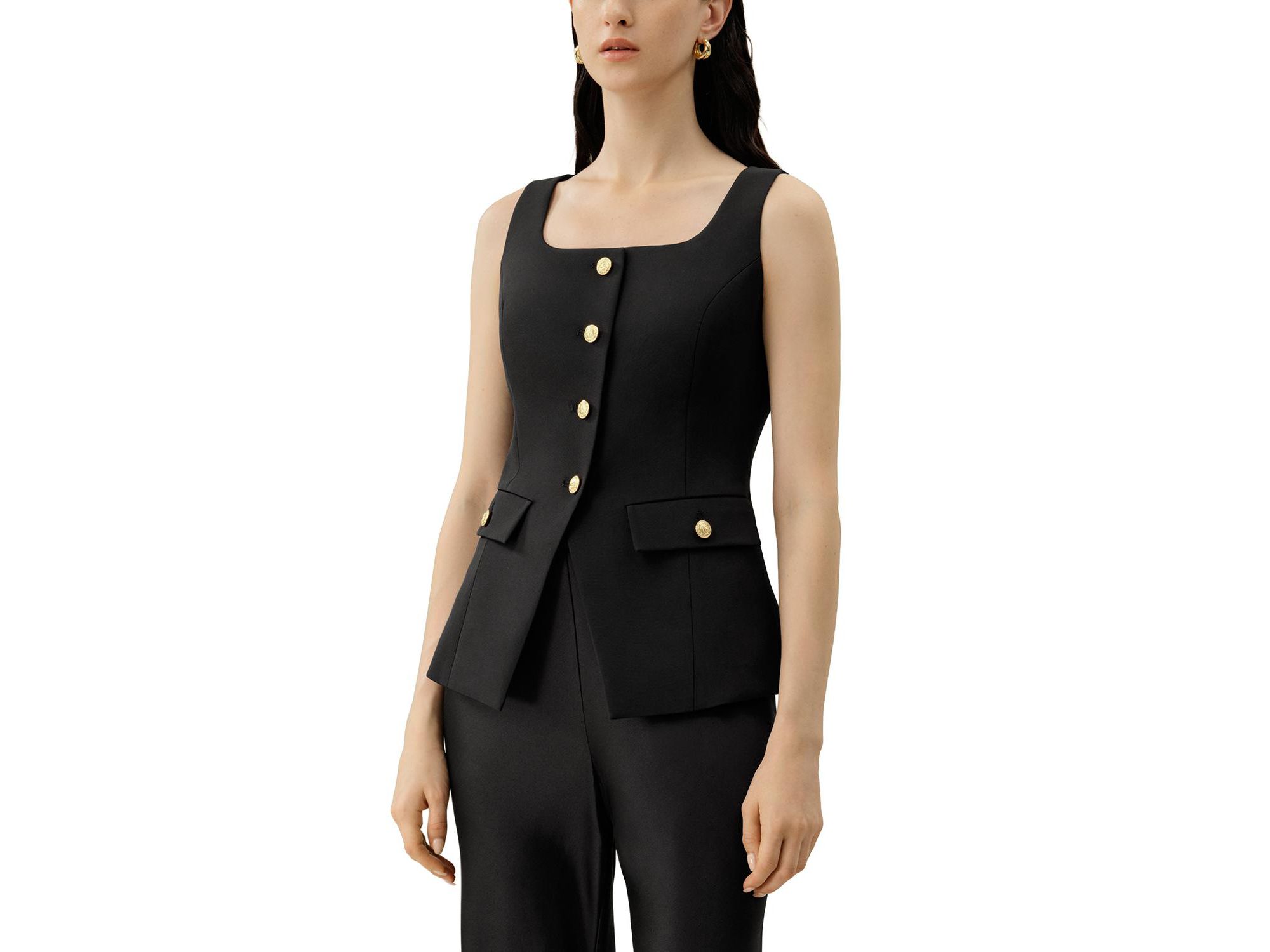 Cintre U-Neck Sleeveless Vest - Image 1