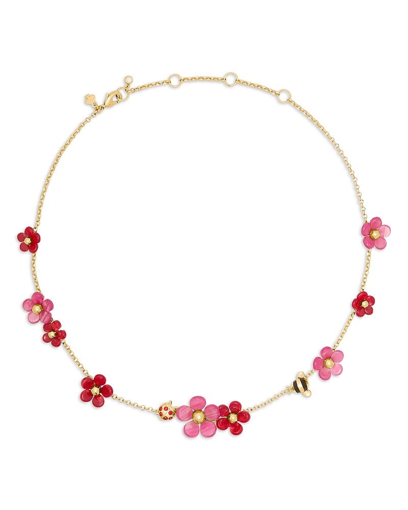 kate spade new york Summer Daze Flower Scatter Necklace, 16