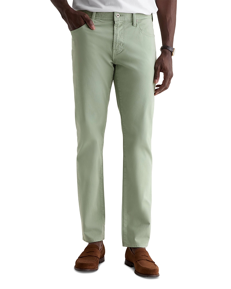 Ag Tellis Slim Fit 34 Twill Pants in Faded Moss
