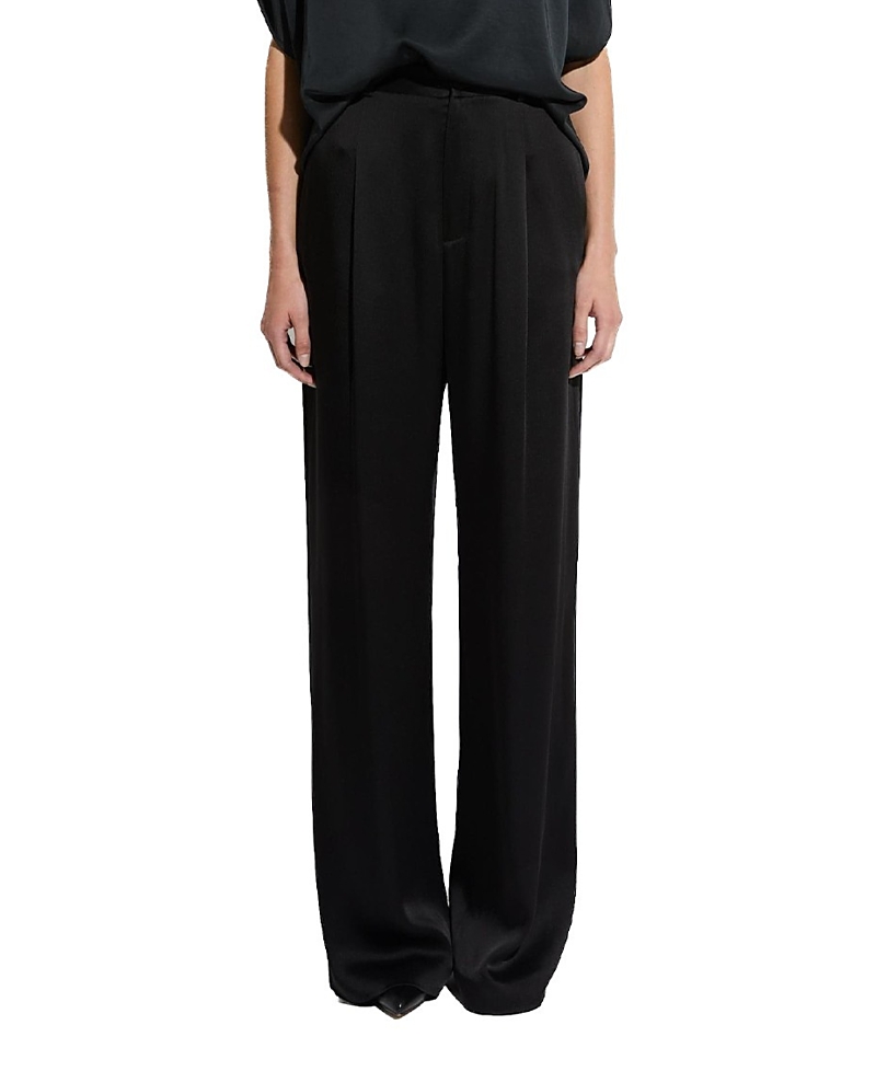 Lapointe Satin Relaxed Pleated Pant