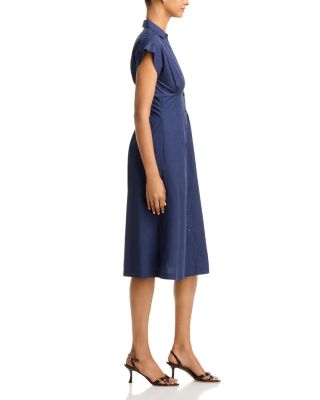 collared black midi dress Collared Midi Dress – Draper James