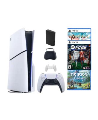  Playstation 5 Slim Disc Bundle with FC26 Game + 2 Bonus Games and Accessories