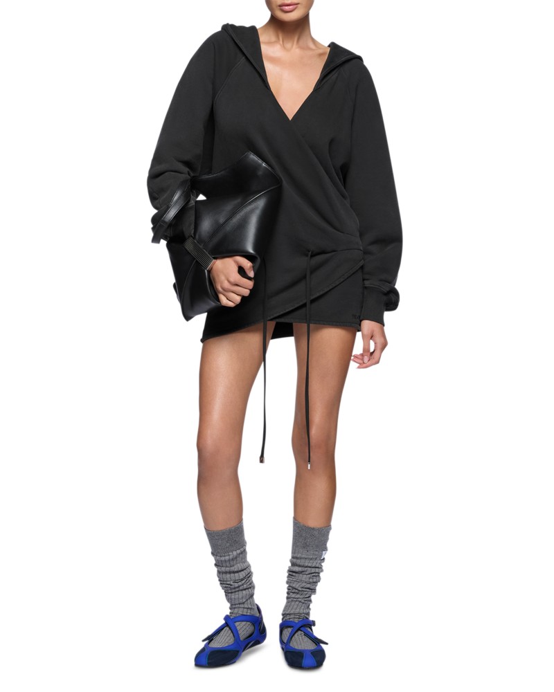 The Attico Mini Dress in Washed Black