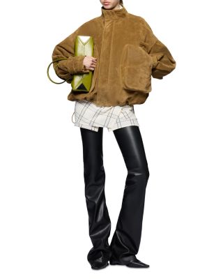 Suede Bomber Jacket