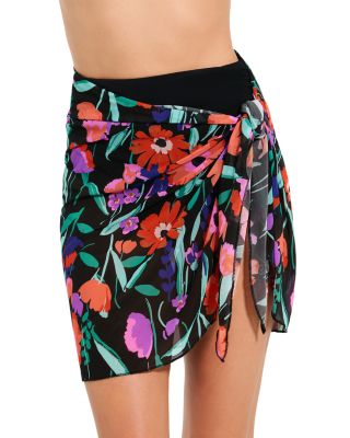 Sarong Wrap Mesh Skirt Swim Cover-Up