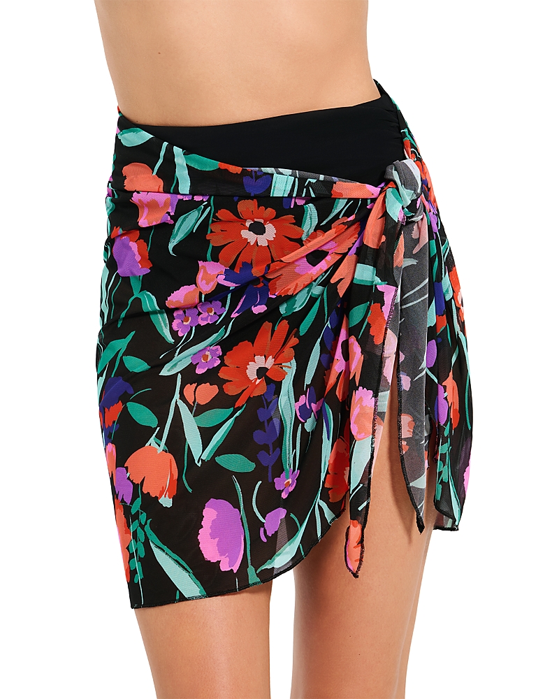 Profile By Gottex Sarong Wrap Mesh Skirt Swim Cover-Up