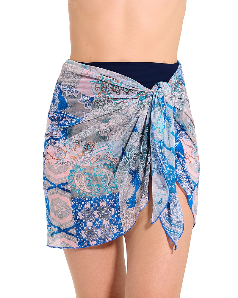 Profile by Gottex Sarong Wrap Mesh Skirt Swim Cover-Up